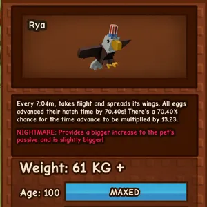 61KG BALD EAGLE NIGHTMAR