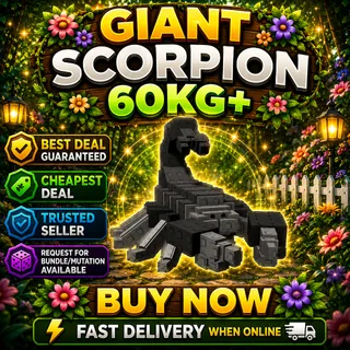 60KG+ GIANT SCORPION DLC GROW A GARDEN