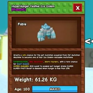 61KG FESTIVE ICE GOLEM