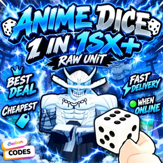 1X RANDOM RAW UNIT 1 IN 1SX+ ANIME DICE