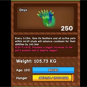 105KG PEACOCK NIGHTMARE