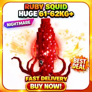 HUGE 61 62KG RUBY SQUID NIGHTMARE 