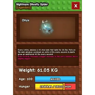 61KG GHOSTLY HATCH SPIDER NM