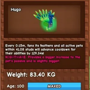 83KG PEACOCK NIGHTMARE