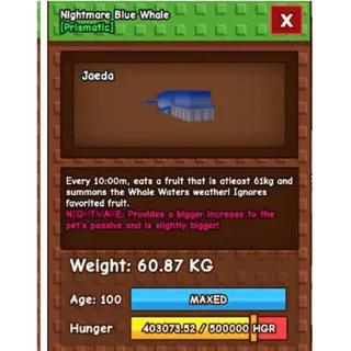 60KG BLUE WHALE DLC CHEAPEST