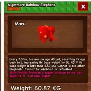 60KG RBH ELEPHANT HUGE