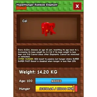 14KG RBH ELEPHANT HH