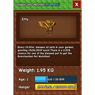 GILDED CHOC PERYTON OP PET GAG