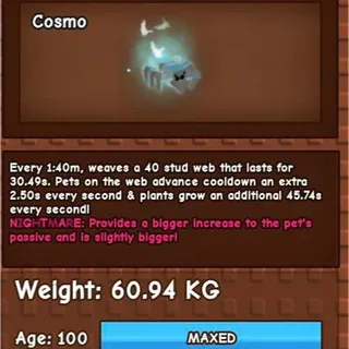 60KG GHOSTLY SPIDER NM