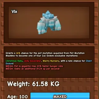 61KG FESTIVE ICE GOLEM