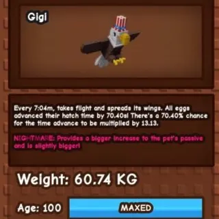 60KG+ NM BALD EAGLE
