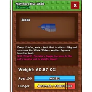 60KG BLUE WHALE DLC CHEAPEST