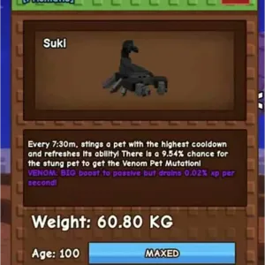 60KG VENOM GIANT SCORPIO