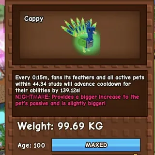 99KG PEACOCK NIGHTMARE