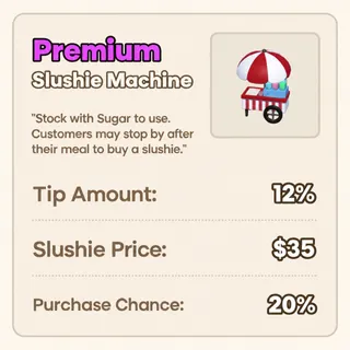Run A Restaurant - Slushie Machine