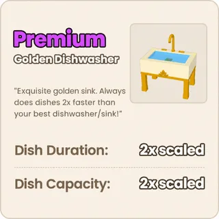 Run A Restaurant - Golden Dishwasher