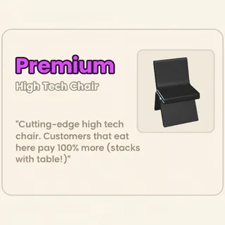 Run A Restaurant - High Tech Chair
