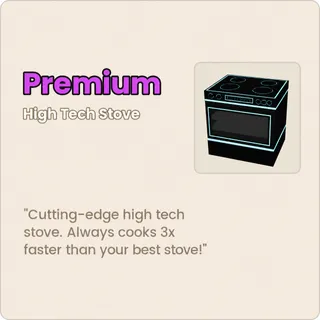 Run A Restaurant - High Tech Stove