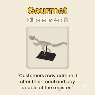 Run A Restaurant - Dinosaur Fossil