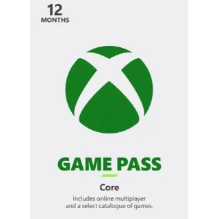 Xbox Game Pass Core 12 month Key GLOBAL