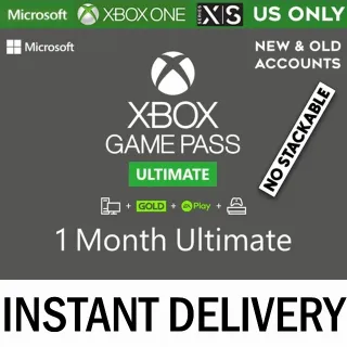  Xbox Game Pass Ultimate - 1 Month Global Key (NON-STACKABLE)