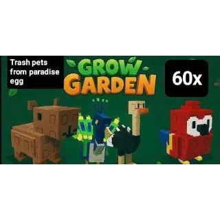 Trash Pets from paradise egg (All Capybara) 60x GAG