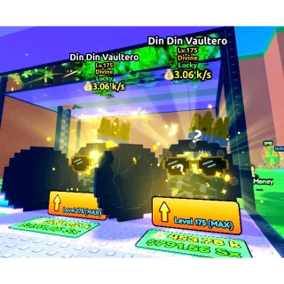 2X LUCKY DIN DIN VAULTERO 3.06k/s |ESCAPE TSUNAMI FOR BRAINROTS