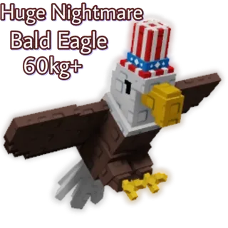 2X HUGE NIGHTMARE BALD EAGLE 60kg+