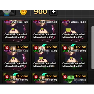 8x Colossal Draculini Meowlini 