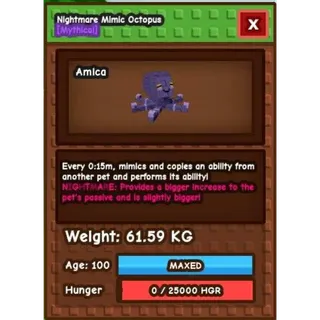 MEGA HUGE NIGHTMARE MIMIC OCTOPUS 15s 60kg+