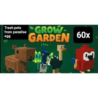 Trash Pets from paradise egg (All PEACOCK)60x GAG