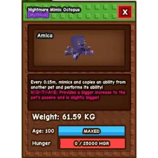 MEGA HUGE NIGHTMARE MIMIC OCTOPUS 15s 60kg+