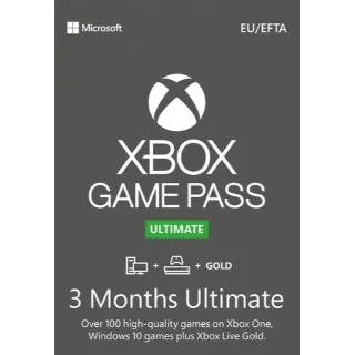 Xbox Game Pass Ultimate – 3 Month Subscription [India Region]