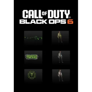 Call of Duty: Black Ops 6 - Exclusive Monster Energy Full Set Bundle Pack + 90 Min Double XP