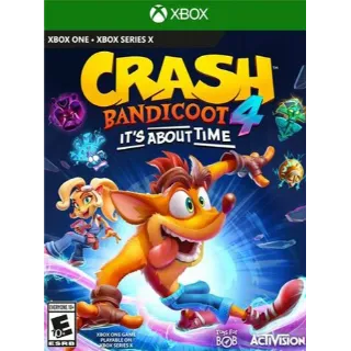 CRASH BANDICOOT 4: IT'S ABOUT TIME ( xbox Argentina)