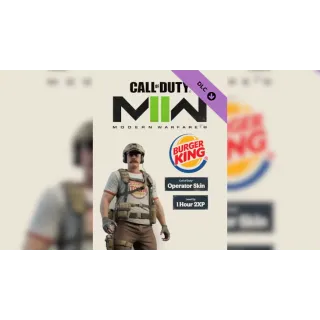 Call of Duty: Modern Warfare II - Burger King Operator Skin + 1 Hour 2XP - GLOBAL