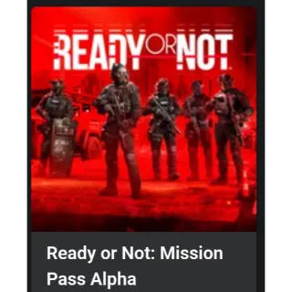 Ready or Not: Mission Pass Alpha (Dlc Xbox Account)