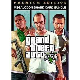 Grand Theft Auto V: Premium Online Edition & Megalodon Shark Card Bundle (Rockstar Games Launcher)