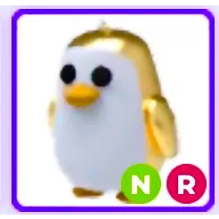 Golden penguin neon ride