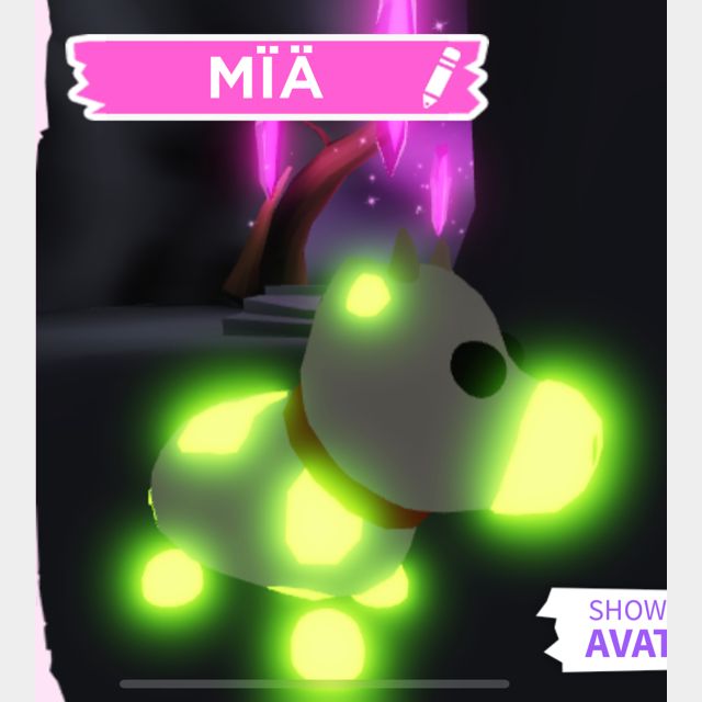 Pet | Mega neon cow adopt me - Game Items - Gameflip