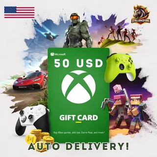 $50.00 USD Xbox Gift Card
