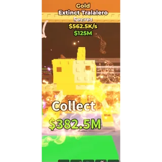 Gold Extinct Tralalero