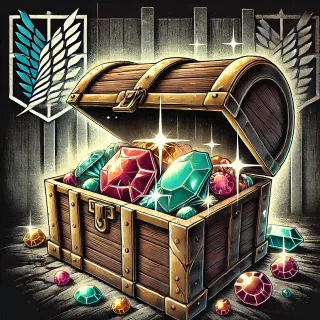 💎50.000 GEMS VIA GIFT / WORTH OF ITEMS / ATTACK ON TITAN REVOLUTION / AOTR / SPINS / CRATES / POTIONS / COSMETICS