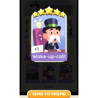 Wake-Up-Call Monopoly Go Stickers