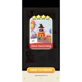 Done Decorating Monopoly Go Stickers