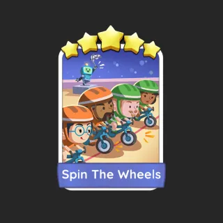 Spin the Wheels  Monopoly Go Sticker