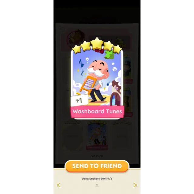 Washboard Tunes Monopoly go Stickers Game Items Gameflip