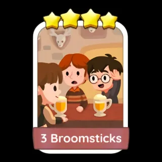 3 Broomsticks Monopoly Go Stickers