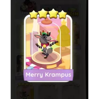 Merry Krampus Monopolygo Stickers