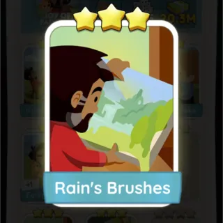 Rains Brushes Monopoly Go Stickers